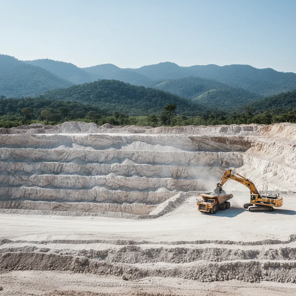 Hard-rock lithium mining operation representing Atlas Lithium’s battery-supply thesis