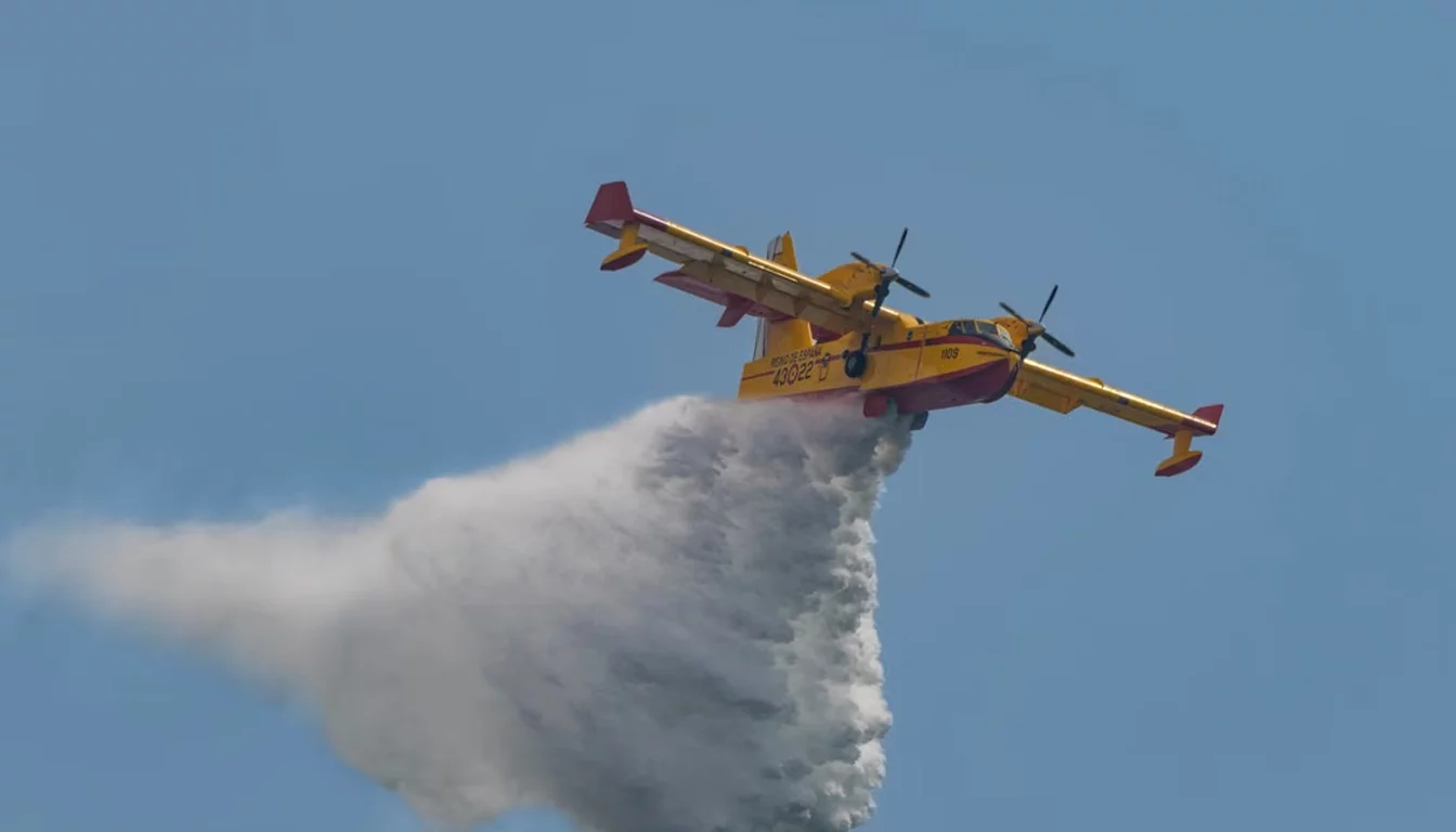 CL-415 Super Scooper firefighting aircraft representing Bridger Aerospace fleet
