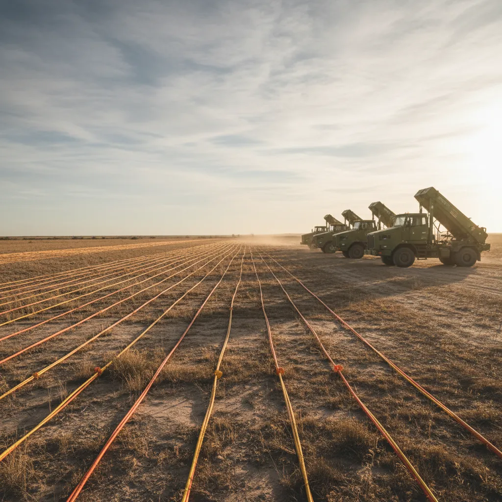 Seismic survey equipment representing Dawson Geophysical’s data-acquisition services