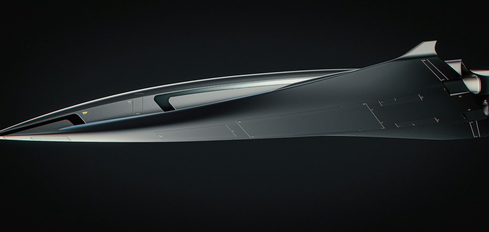 Futuristic aircraft representing New Horizon Aircraft eVTOL development program
