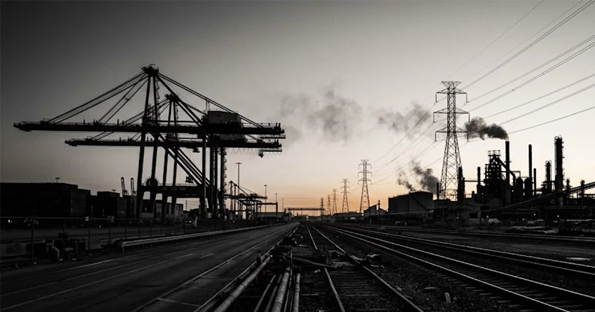 Heavy industry and distribution warehouse representing low-margin high-revenue businesses