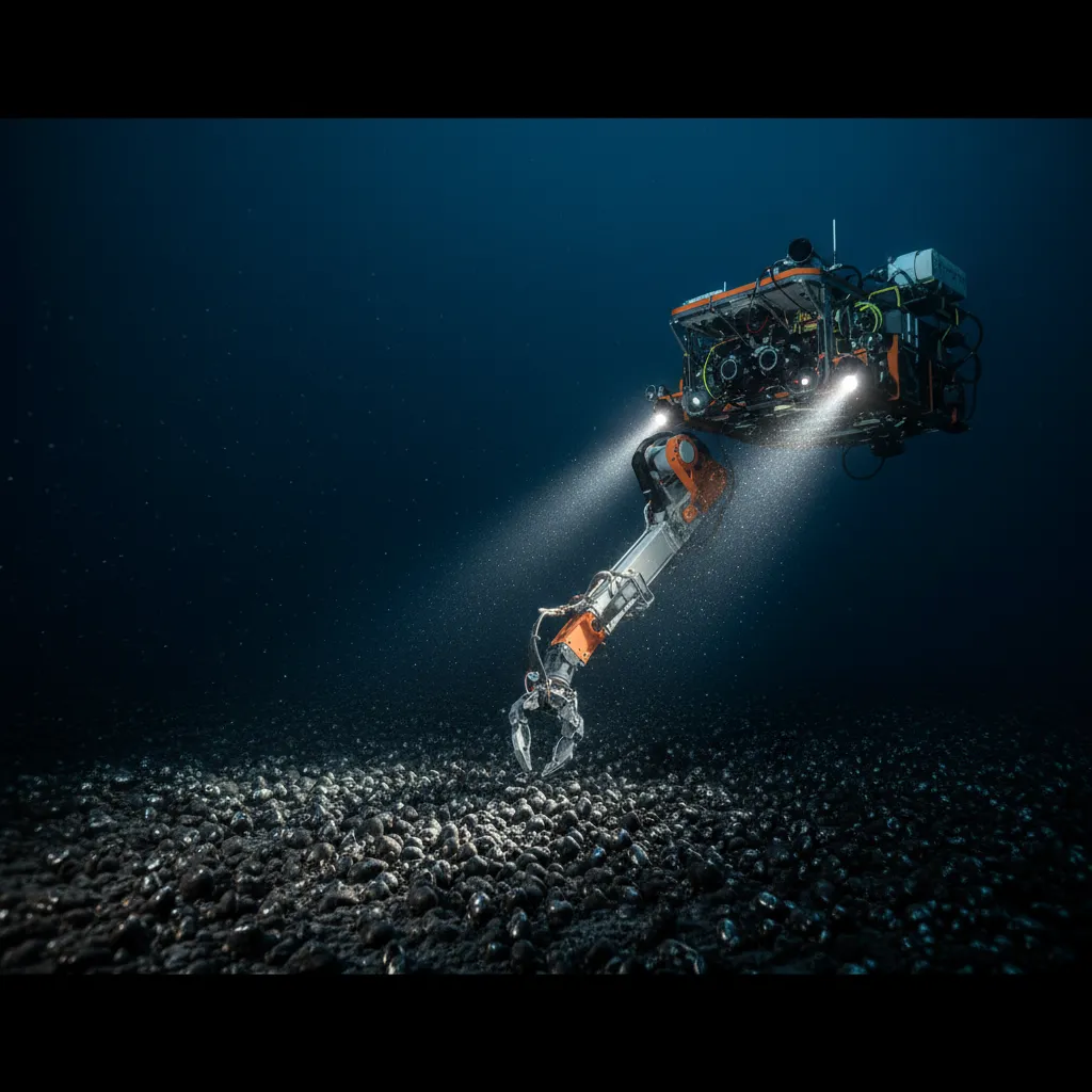 Deep-sea mineral exploration representing Odyssey Marine's seafloor minerals regulatory story