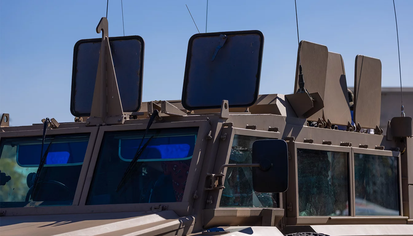 Ruggedized server hardware mounted in a vehicle chassis representing One Stop Systems edge compute platforms